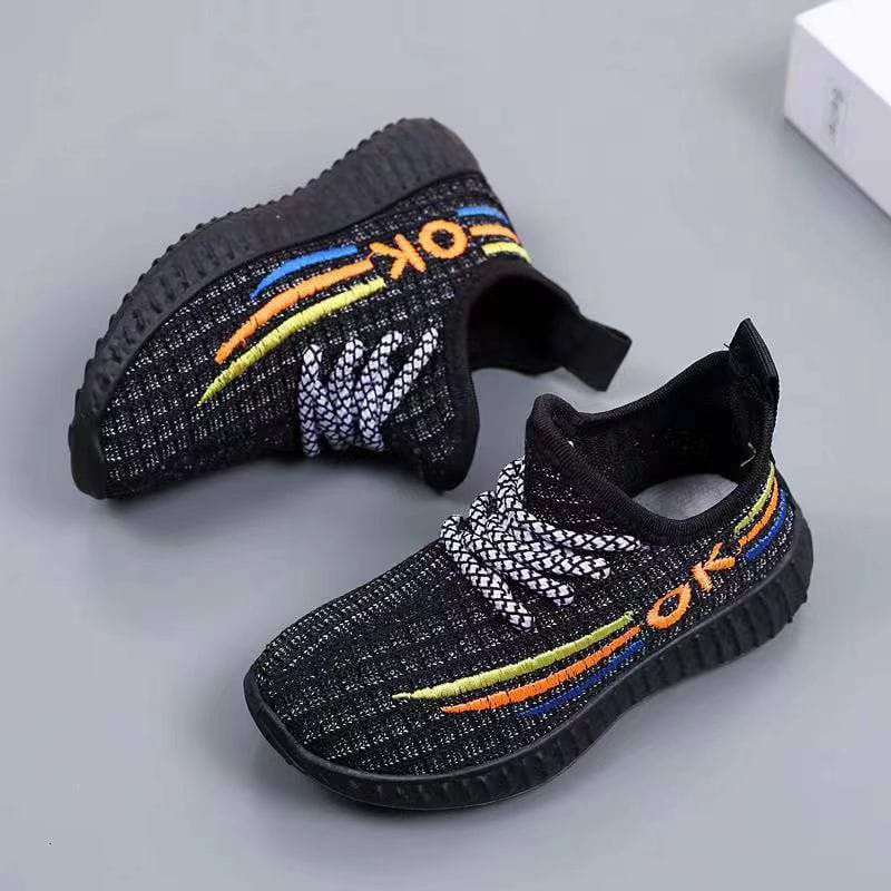 GROSIRTAS LV0200 Sepatu Sneakers Anak Import Sepatu Rajut Anak Motif OK List