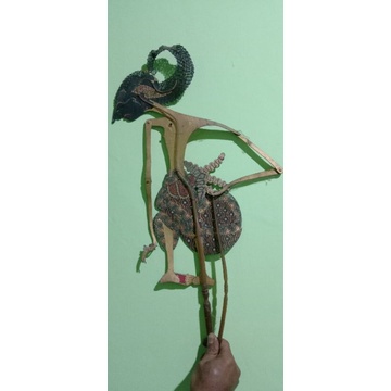 wayang arjuna asli tua dan kulit detail