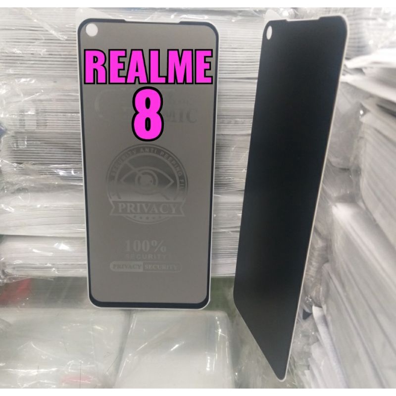 REALME 8 TEMPERED GLASS SPY PELINDUNG LAYAR HANDPHONE