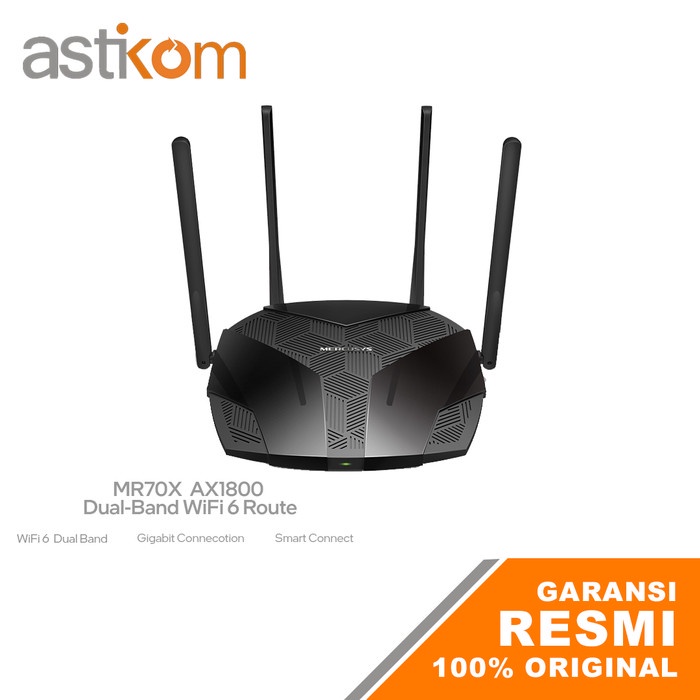 Mercusys MR70X AX1800 WiFi 6 Dual Band Gigabit Wireless Router AP