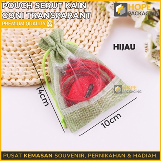 Image of thu nhỏ Pouch Serut Kain Goni Transparant / Souvenir Wedding / Pouch Goni Serut #7