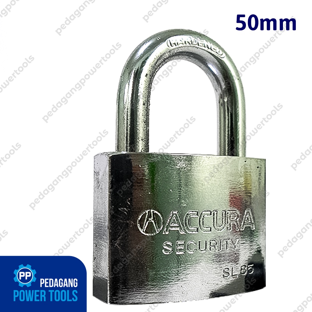 ACCURA GEMBOK BESI 50 MM SHORT PADLOCK KUNCI PAGAR RUMAH LEHER PENDEK