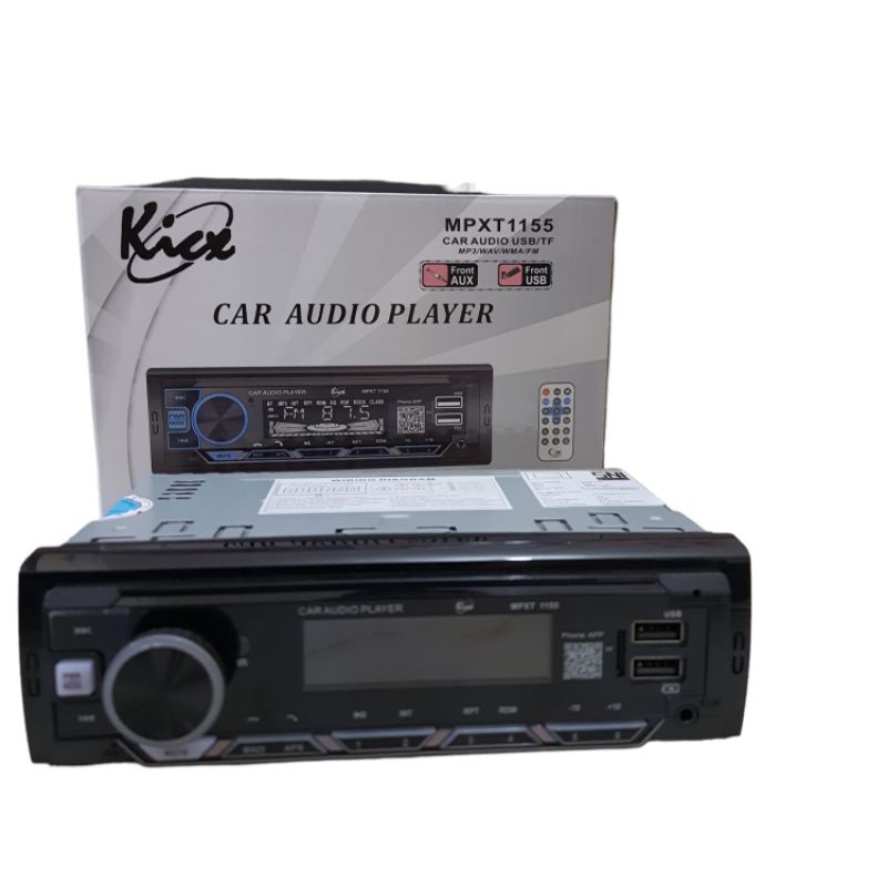 Single din kicx mpxt1155-3385 tape mobil mp3 bluetooth kicx