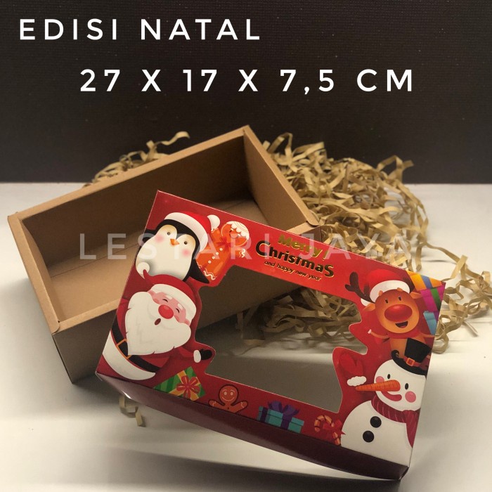 

/////] Box Natal Christmas 27x17x7,5 cm Muat isi 3 toples 300 gr