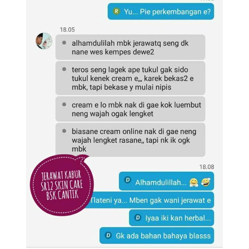 Acne Moist Cream SR12 Penghilang Jerawat dan Bekas Jerawat Obat Jerawat Melembabkan Kulit BPOM