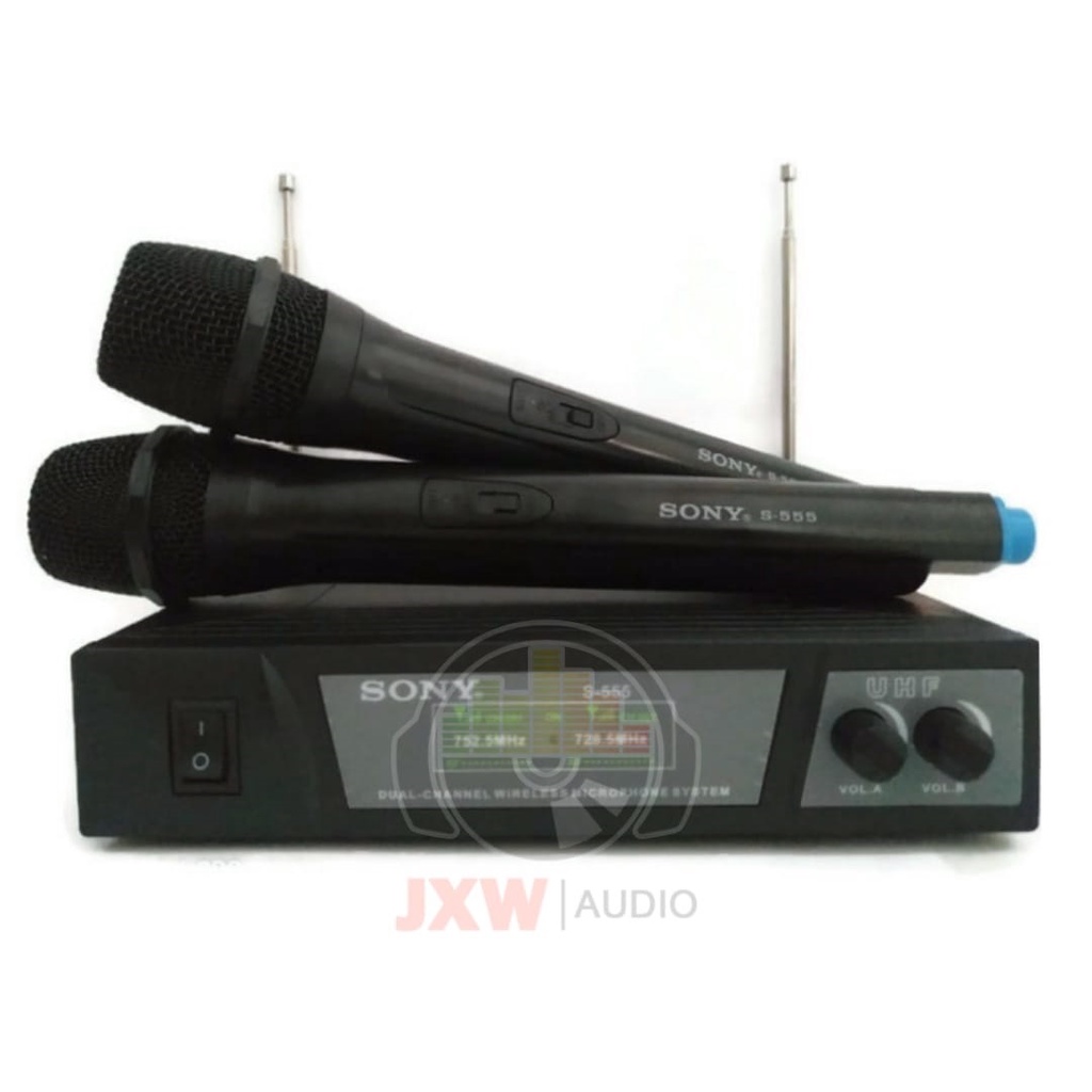 MIC SONY S 555 UHF / MICROPHONE WIRELESS SONY S-555 UHF / MIC SONY S555 HANDHELD UHF