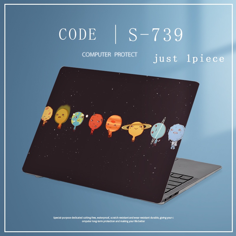 1pc Universal Bebas Potong COD Kulit Laptop Marmer Vinyl Dua Sisi Kulit Laptop Untuk Lenovo Y50 Y50P Y400 Y410 Y450 Y460P 11 /12 /13 /14 /15 /17Inch Bukan Cropped Laptop Sticker Cover