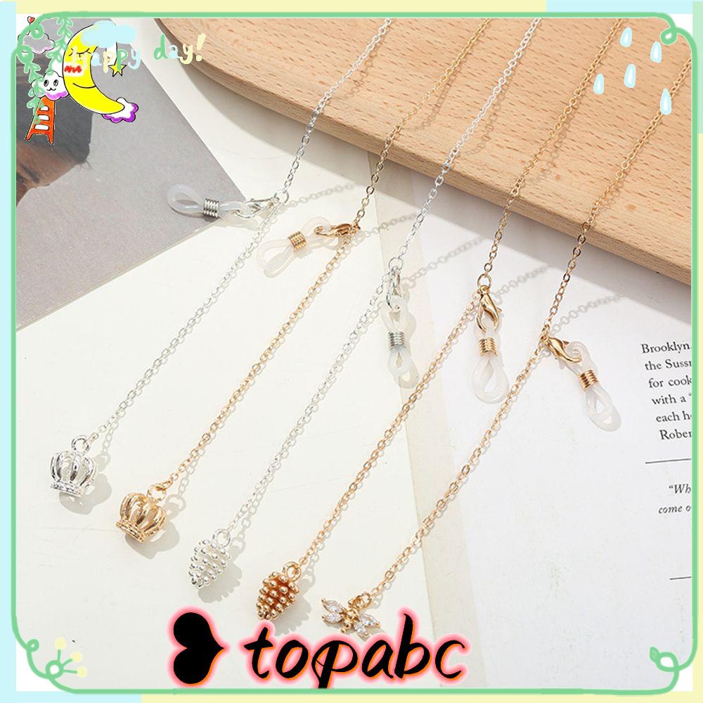 Top Rantai Kacamata Bahan Alloy Warna Silver