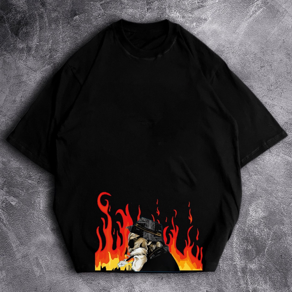 GSC - Kaos Oversize Fire Smoked / Kaos Oversize Bahan Cotton 24S