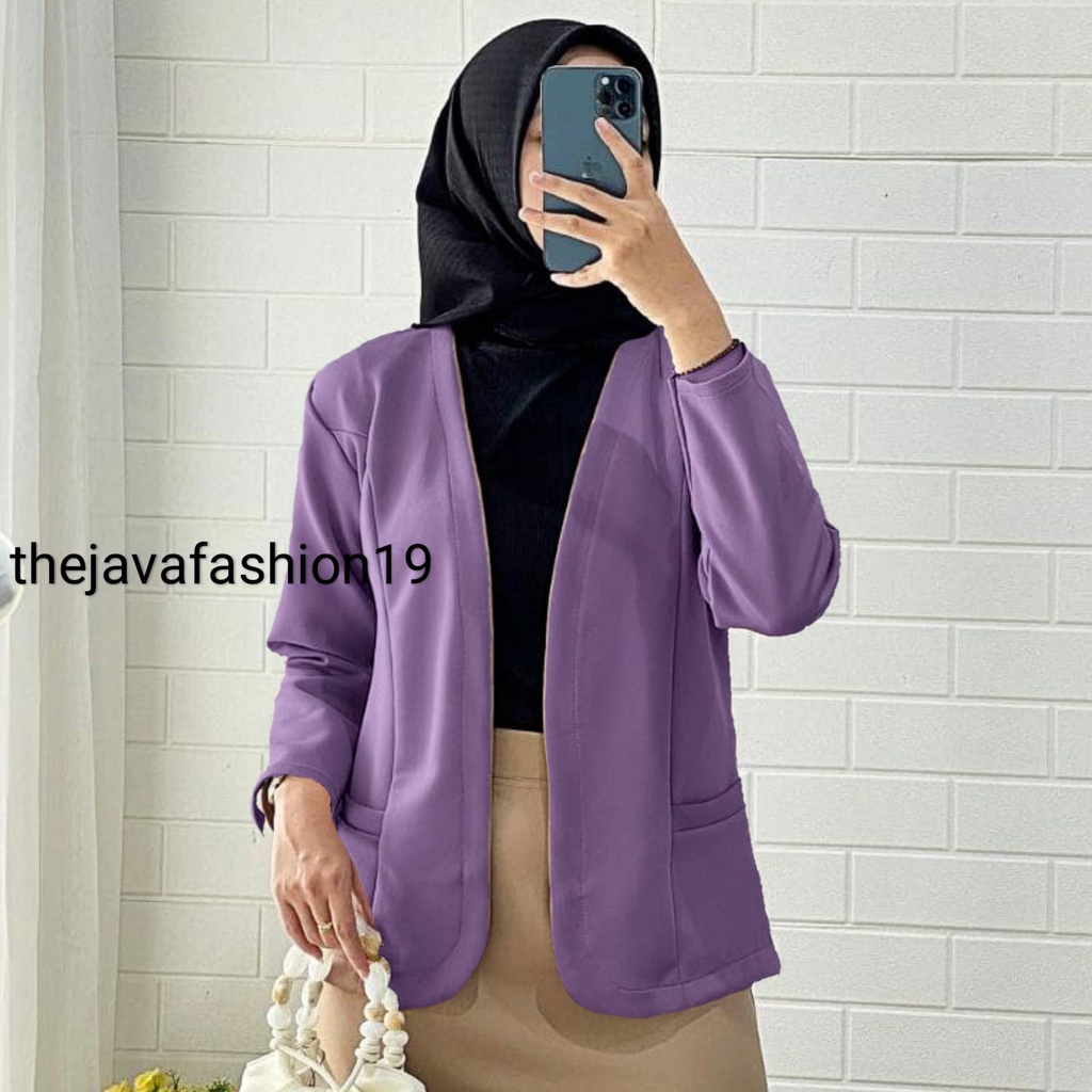 BLAZER SCUBA POLOS PREMIUM  BLAZER KEKINIAN / BLAZER WANITA SCUBA IMPORT / BLAZER IMPORT BLAZER KOREA KEKINIAN by FEFA FASHION