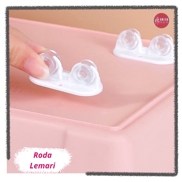 Roda Uniso - [ 4 Pcs ] Roda Kecil Tempel Tambahan Roda Kecil Tempel Kuat