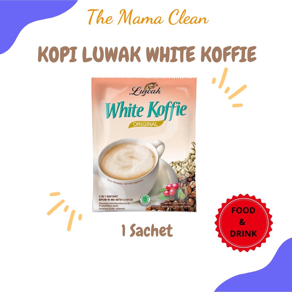 KOPI LUWAK WHITE KOFFIE 1 SACHET