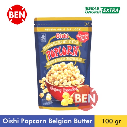 

OISHI POPCORN BELGIAN BUTTER WITH CHEESE 100 GR AYES TOSERBA