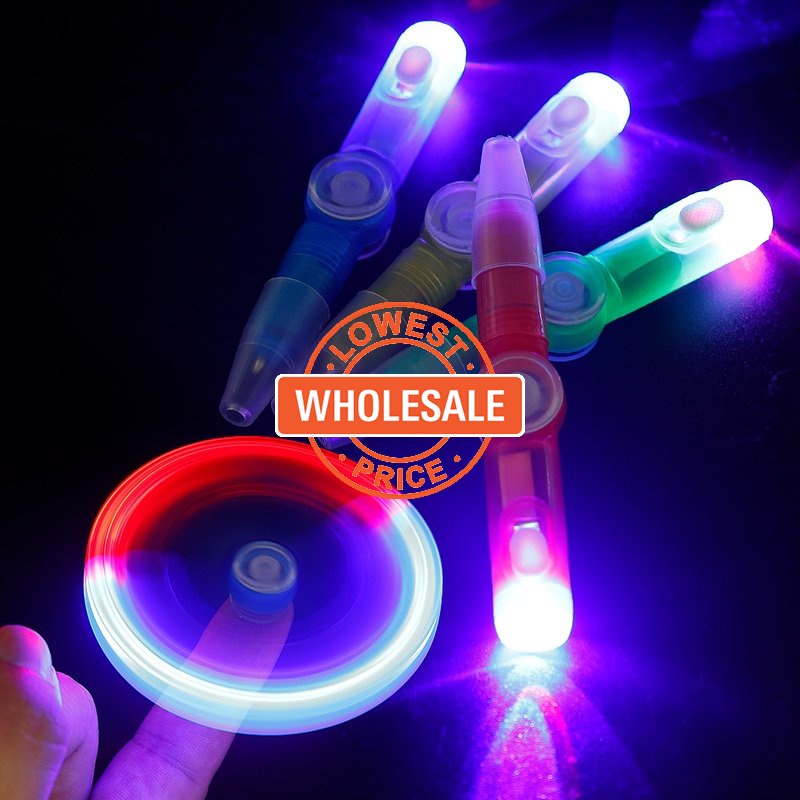 Mainan Pulpen 3 In 1 Multifungsi Dengan Lampu LED Warna-Warni Untuk Anak