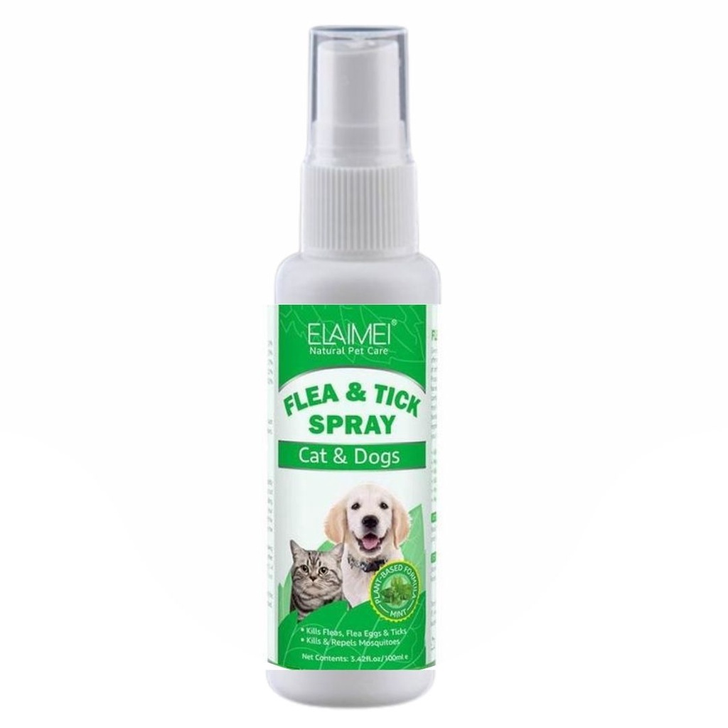 Obat Kutu Kucing Anjing Semprot Spray Ampuh Herbal Aman Terjilat FEFARM