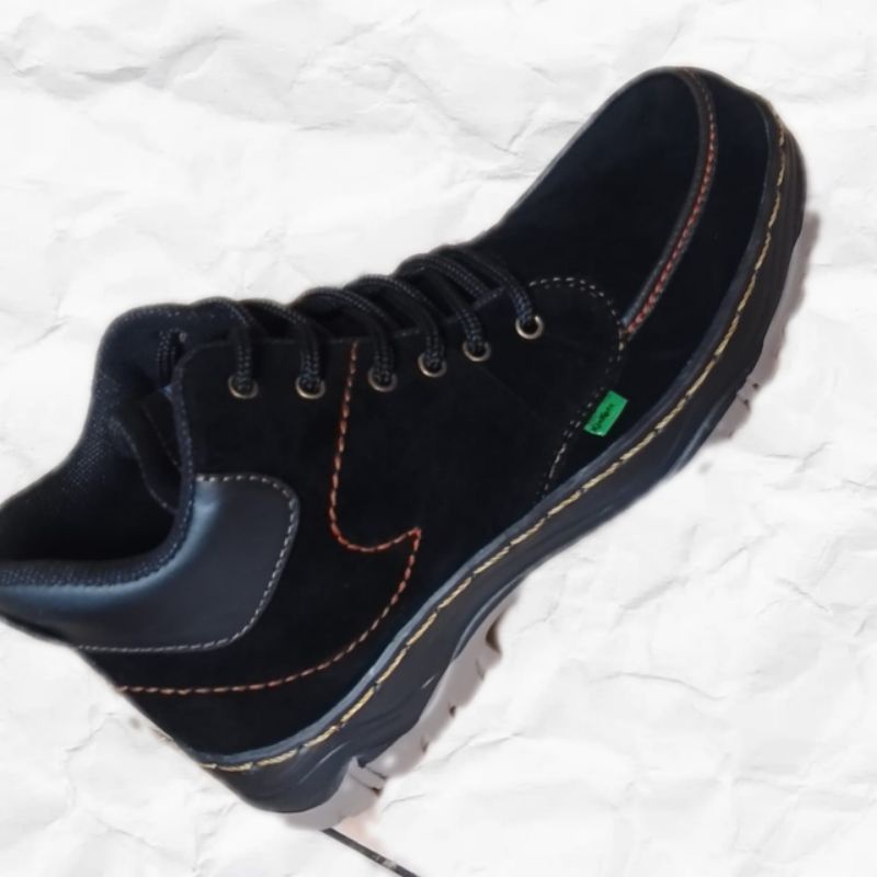 Sepatu pria boot  Sepatu Boots Pria Cowok untuk kerja  Bahan Kulit suede  / Sepatu Buts Laki-laki Sol tpr RT