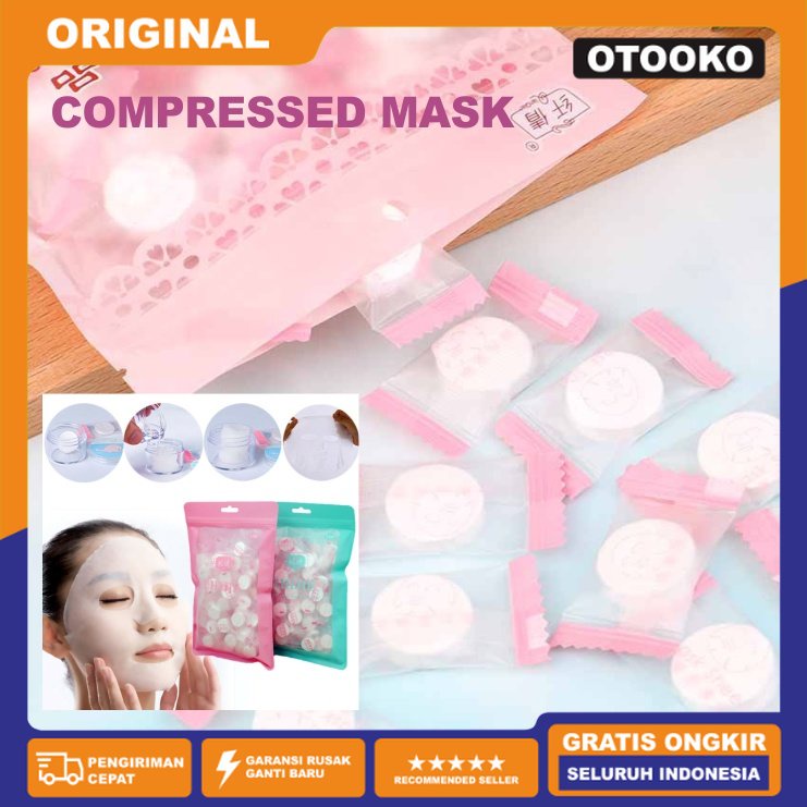 DIY Compressed Mask  / Masker Permen kompres / Masker Wajah compressed MASK Tablet masker wajah permen paper kompress silk