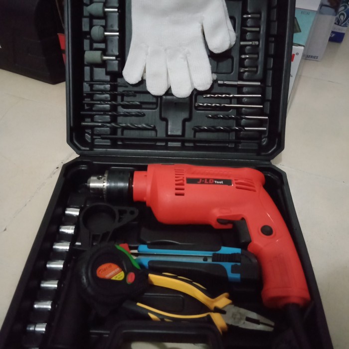 @=@=@=@=] Mesin Bor Tembok 13mm Listrik JLd 8013 Set Koper