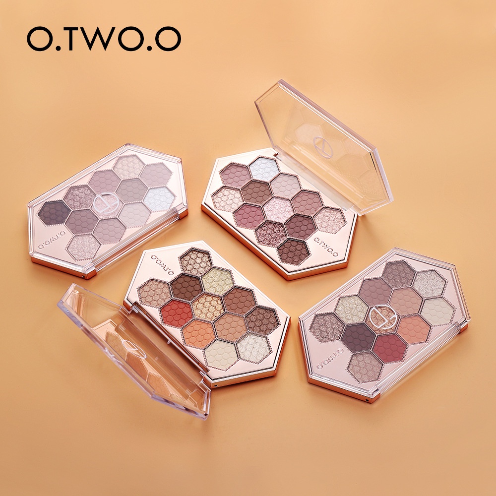 [100% ORIGINAL][READY]O.Two.O Eyeshadow Hexagonal Diamond 12 Honeycomb Eyeshadow Pallette
