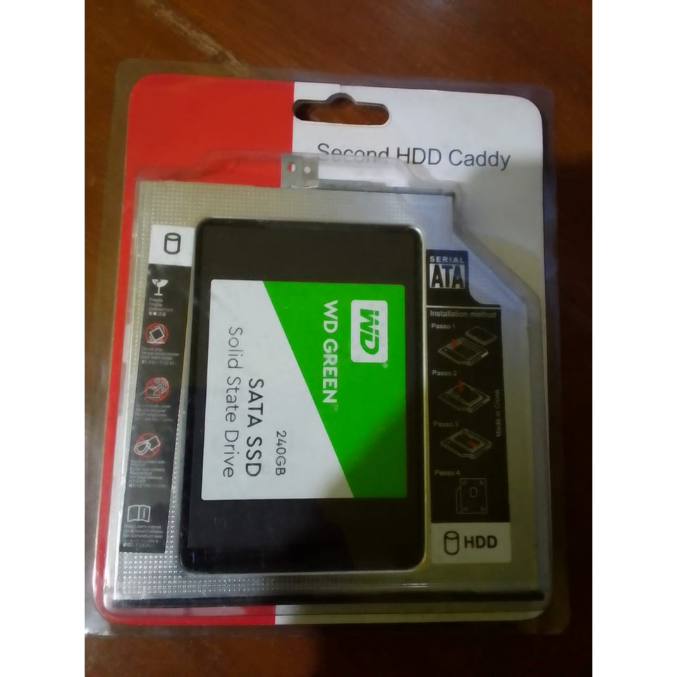 SSD WD Green 240GB + Hdd Candy 9,5mm