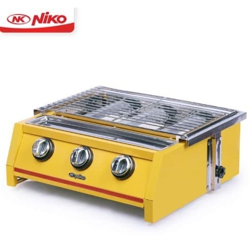Panggangan Sosis Bbq Grill Gas Kompor 3 Tungku Niko Nk-Kp3