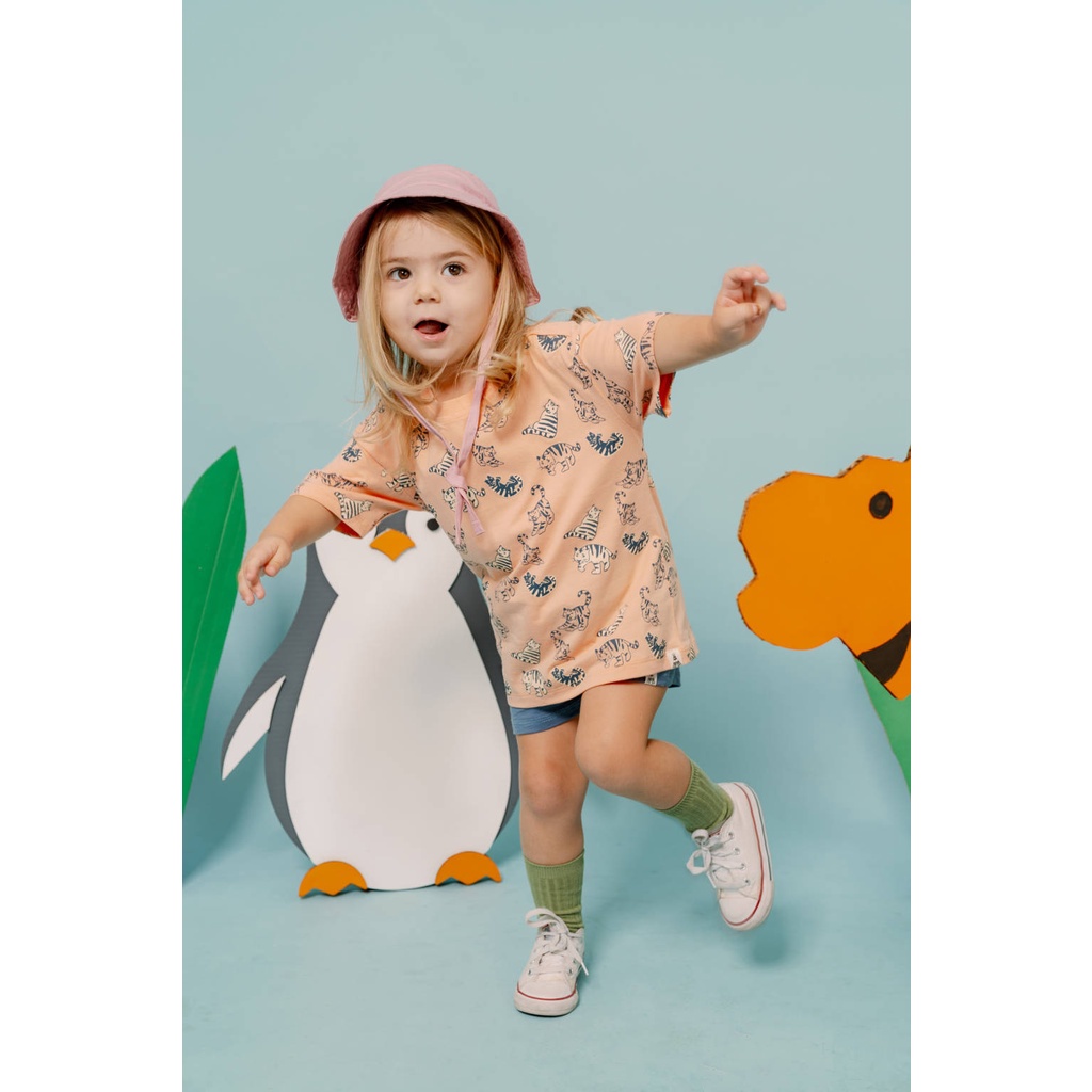 Baju Bayi Setelan Pendek Anak  BOHOPANNA - ANIMAL TEE 1-8 Tahun