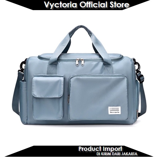 (COD) Vyctoria VOS3421 Tas Travel Gym Duffle Bag Olahraga Import BQ3421 LT2094 JT8817 GT1912 3421 2094 8817 1912