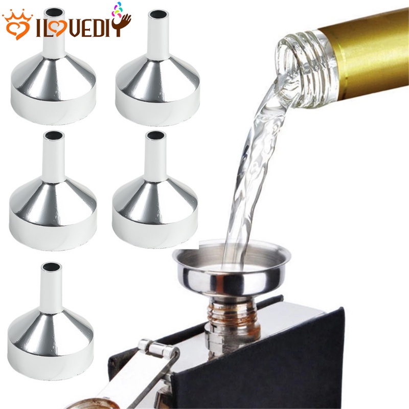 5pcs Corong Mini Bahan Aluminum Untuk Dapur