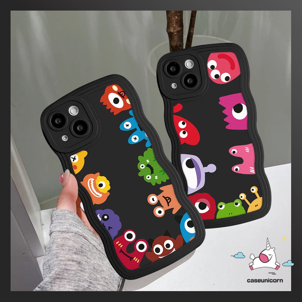 Soft Case Desain Kartun Monster Kecil Lucu Untuk iPhone 6 6s 7 8 Plus 11 14 12 13 Pro Max XR 14 Plus X XS Max SE 2020