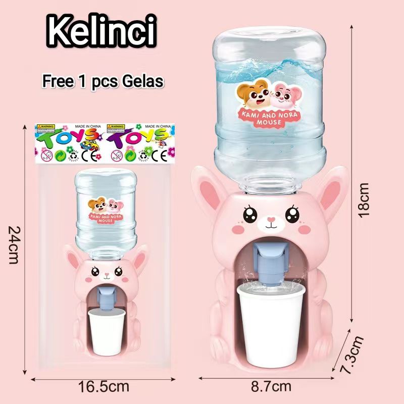 Dispenser Air Minum Mini Galon Portable Anak Air Minum Karakter