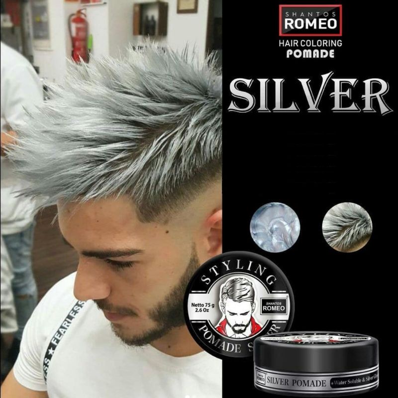 [ Kecil ] Shantos Romeo Hair Styling Color Pomade Warna 40gr. Non Permanent