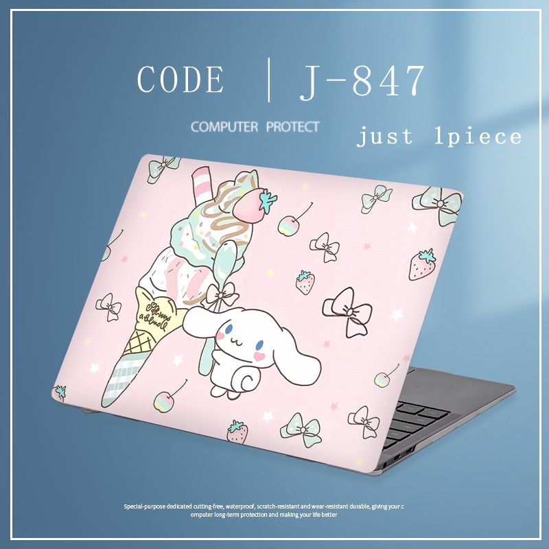 1pc Universal Menyesuaikan Pola COD Cover Laptop Cinnamoroll Stiker Skins FFOR ASUS VIVOBOOK 2022 OLED M3502R N7401Z K6602Z K6500Z M6500R M6500Q Lukisan Notebook Film