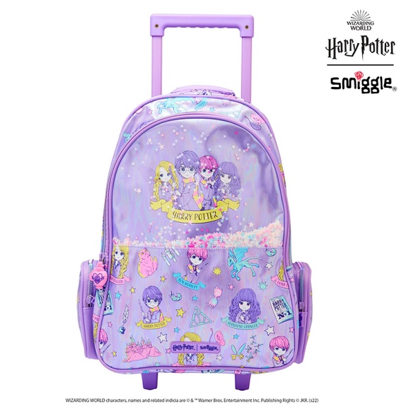 Sale: Smiggle Trolley Bag Harry Potter Series Purple Original