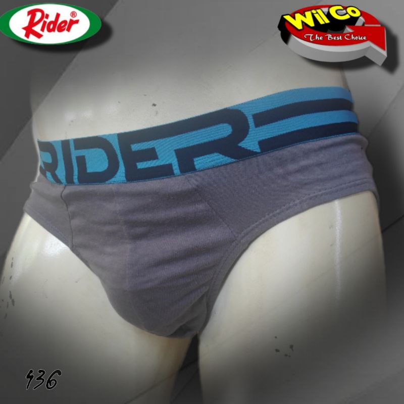 K436T - (HARGA PER 3 Pcs) CELANA DALAM SEGITIGA PRIA RIDER SPORT SIZE M -XXL