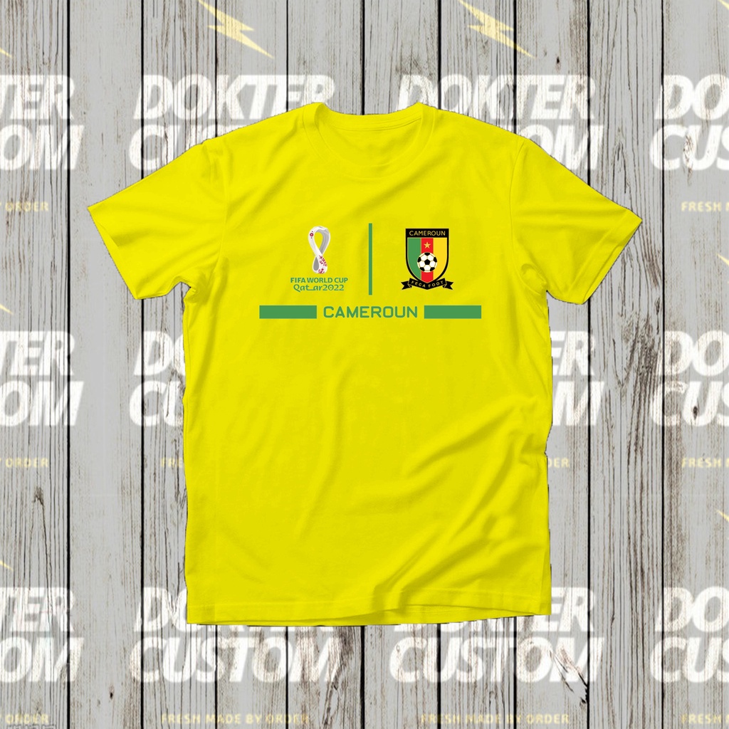 Kaos Piala Dunia Kamerun / Kaos Distro Piala Dunia / Kaos Piala Dunia 2022 / Kaos Piala Dunia Qatar 