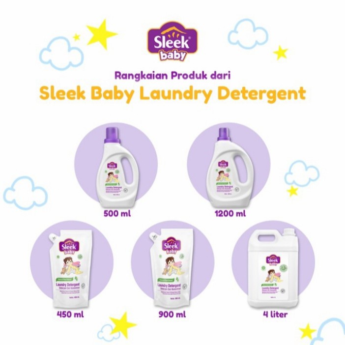 SLEEK LAUNDRY DETERGENT POUCH 450ML