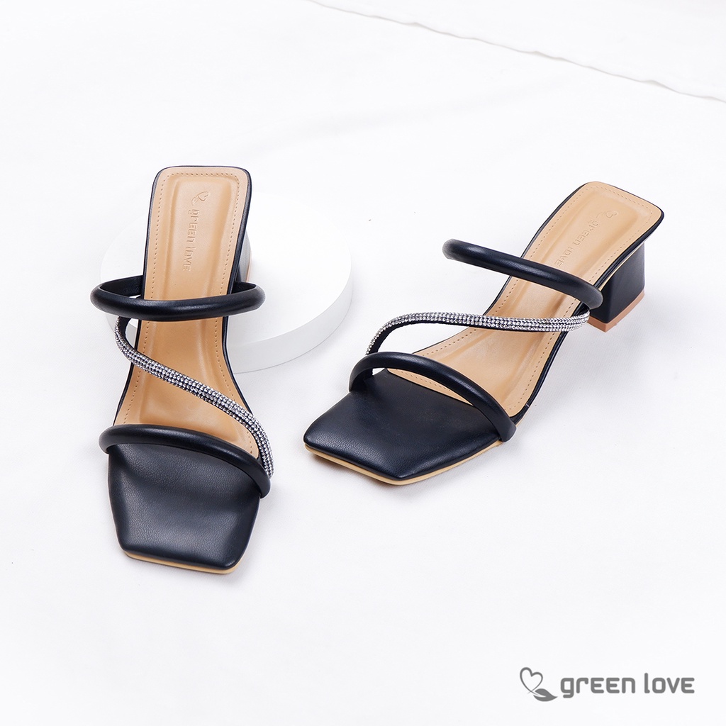 Green Love Sandal Heels DIANA