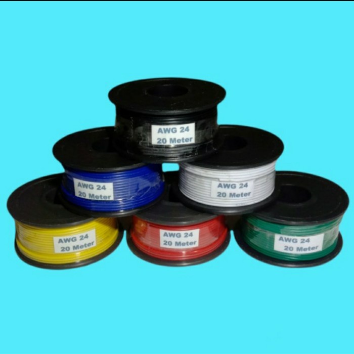 Kabel Awg 24 Serabut Putih 1 Roll-20 Meter Cod