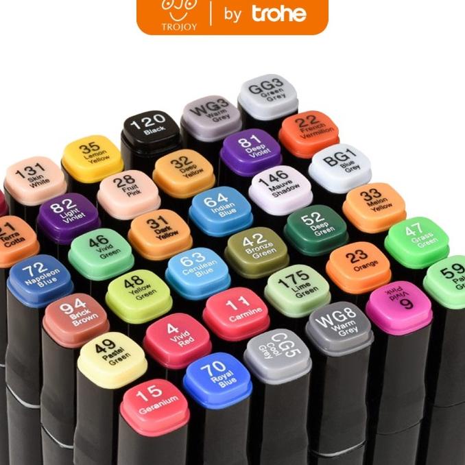 

TROJOY Color Marker With Bag Spidol Warna Dengan Tas 36/48