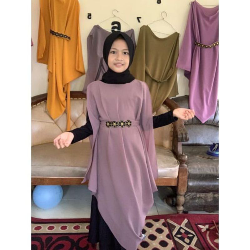 outer kaftan anak viral bahan diamond terbaru