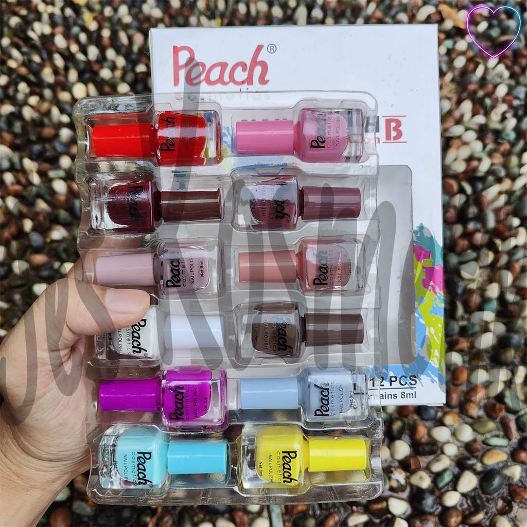 BPOM Kutek Peach Cosmetics Set 12 Pcs / Grosir Kosmetik