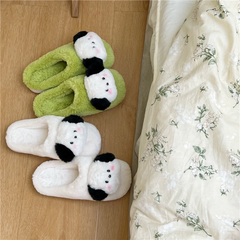 SENDAL BULU KIMI KOREA EMPUK / SENDAL RUMAH BULU MOTIF PUPPY / SANDAL KAMAR HOTEL / SENDAL RUMAHAN PREMIUM