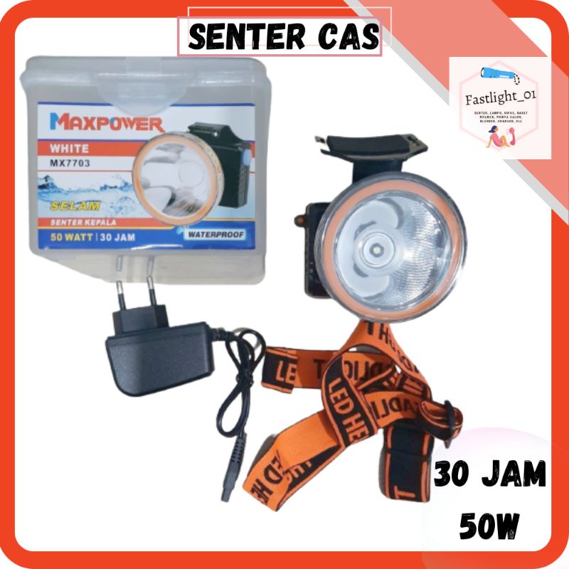 Senter Kepala Maxpower MX 7703 (50W)