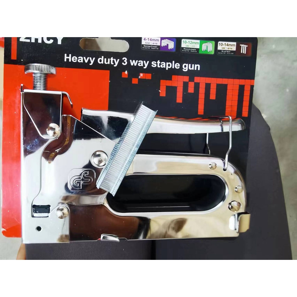 [Pengiriman cepat+COD] Staples3 In 1 Gun Alat Tembak Paku Staples Manual Multifungsi - Besi/Stapler Staples TembakStaples Tembak - Gun Powerful