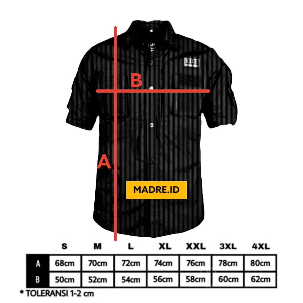 KEMEJA TACTICAL 5.11 PENDEK PANGKAT SCODER-KEMEJA PDL PENDEK-KEMEJA SATPAM