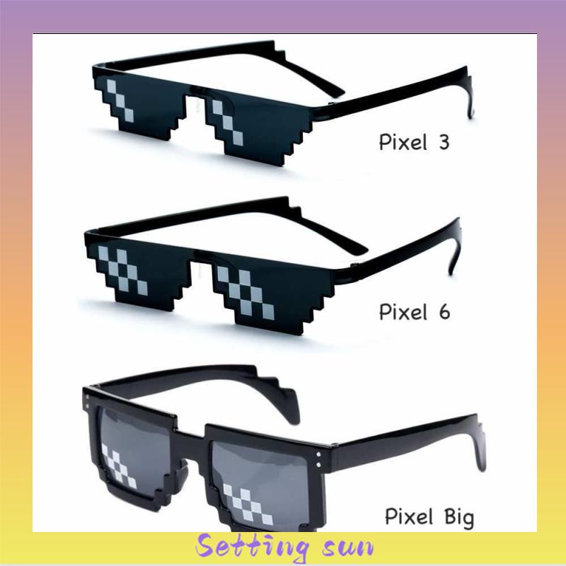 Kacamata Hitam Fashion Mosaic Sunglasses Wanita/Pria Small Sunglasses TN