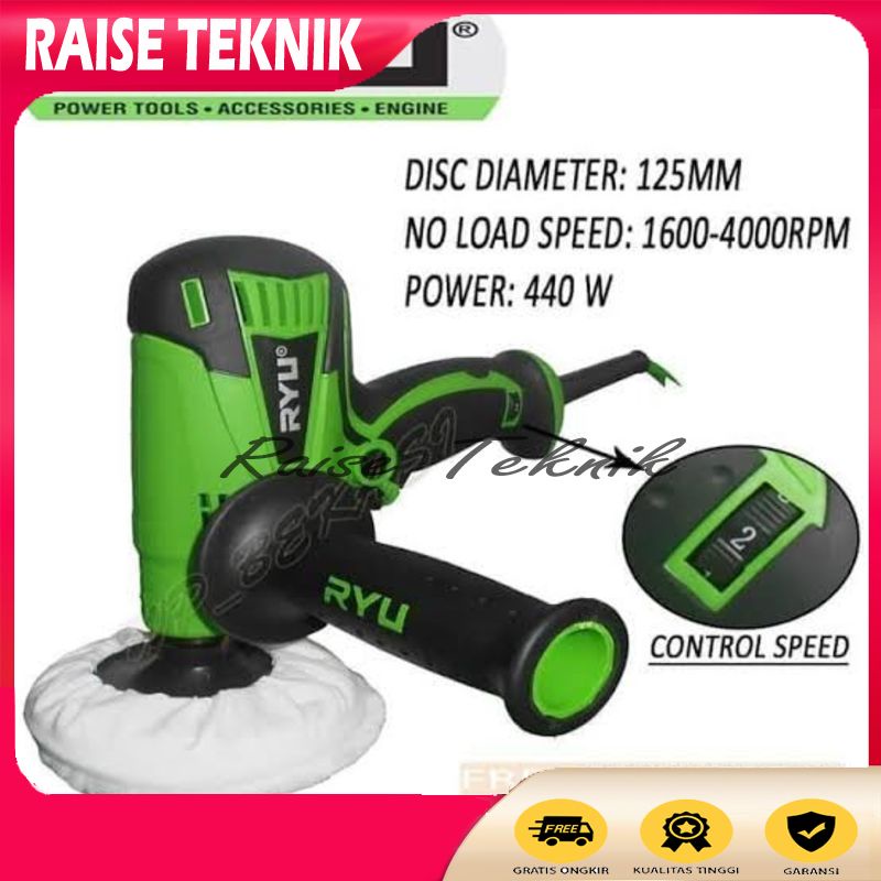 MESIN POLES MOBIL RYU POLISHER RGP 125