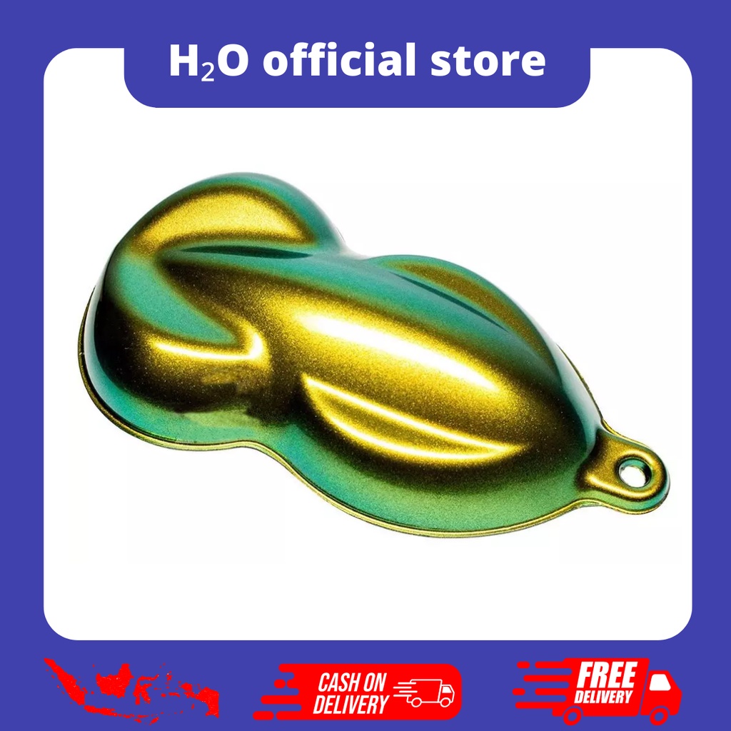 Cat Bunglon Blue/Green/Gold