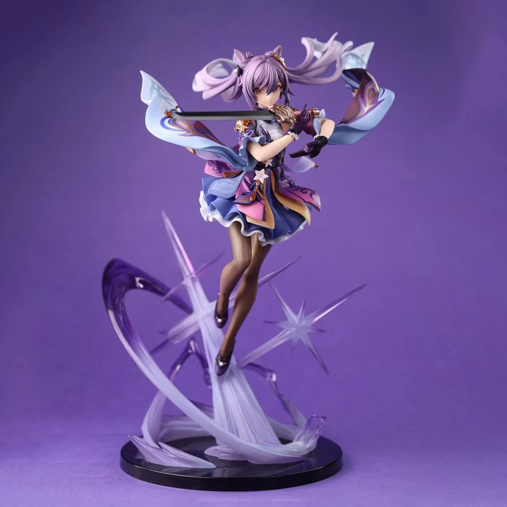 Action Figure Model Anime Liyue Alioth Keqing Genshin Impact Untuk Koleksi Penggemar