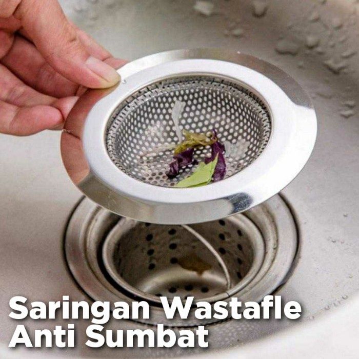 Saringan Anti Sumbat Wastafel Alat Penutup Penyumbat Lubang Wastafel